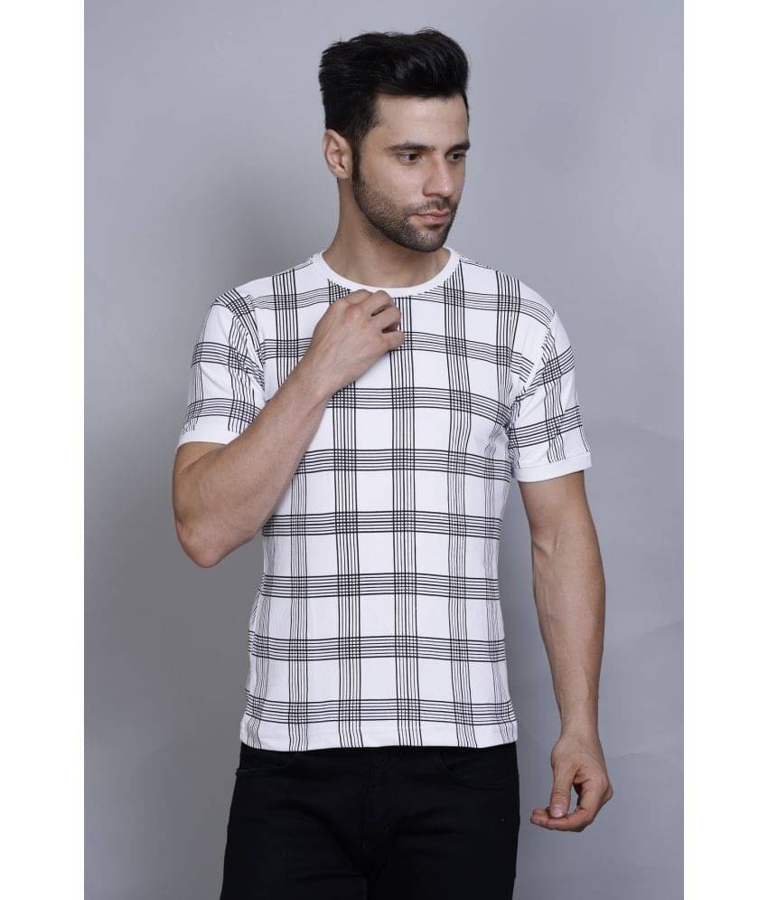 PASURE Pack of 1 Cotton Regular Fit Men's T-Shirt ( White ) PASURE Pack of 1 Cotton Regular Fit Men's T-Shirt ( White )