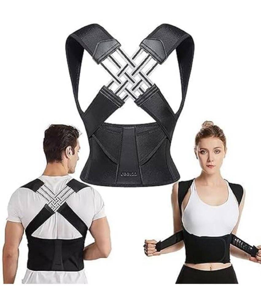Posture Corrector for Back Support, Adjustable Belt for Shoulder, Back & Spine Pain Relief Men and Women, Pack of 1 Posture Corrector for Back Support, Adjustable Belt for Shoulder, Back & Spine Pain Relief Men and Women, Pack of 1