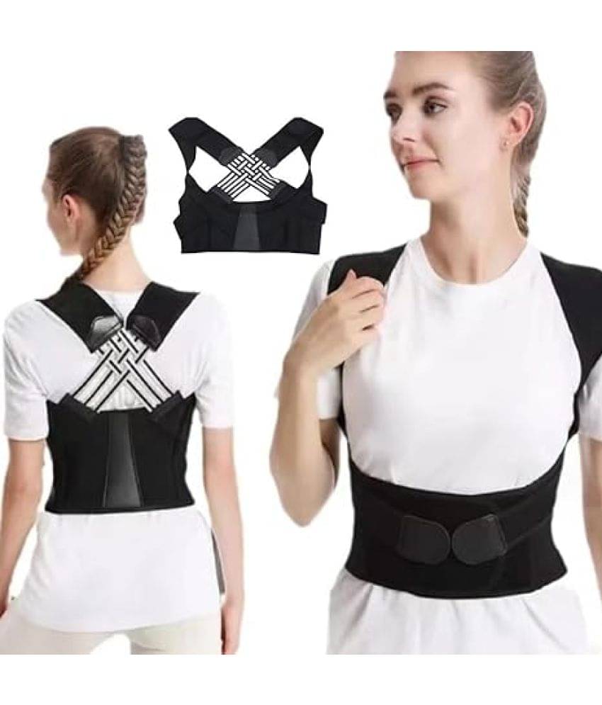 Posture Corrector for Men and Women, Back Brace Posture Corrector, Adjustable Back Posture Belt, Back Straightener, Back Brace Posture Corrector for Shoulder & Back, Pack of 1 Posture Corrector for Men and Women, Back Brace Posture Corrector, Adjustable Back Posture Belt, Back Straightener, Back Brace Posture Corrector for Shoulder & Back, Pack of 1