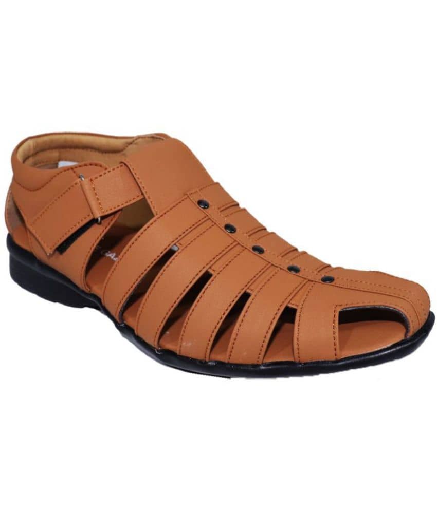 RAGE GAZE - Beige Men's Sandals