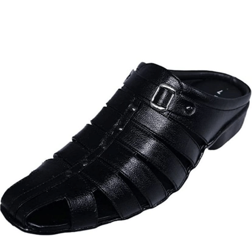 RAGE GAZE - Black Men's Sandals