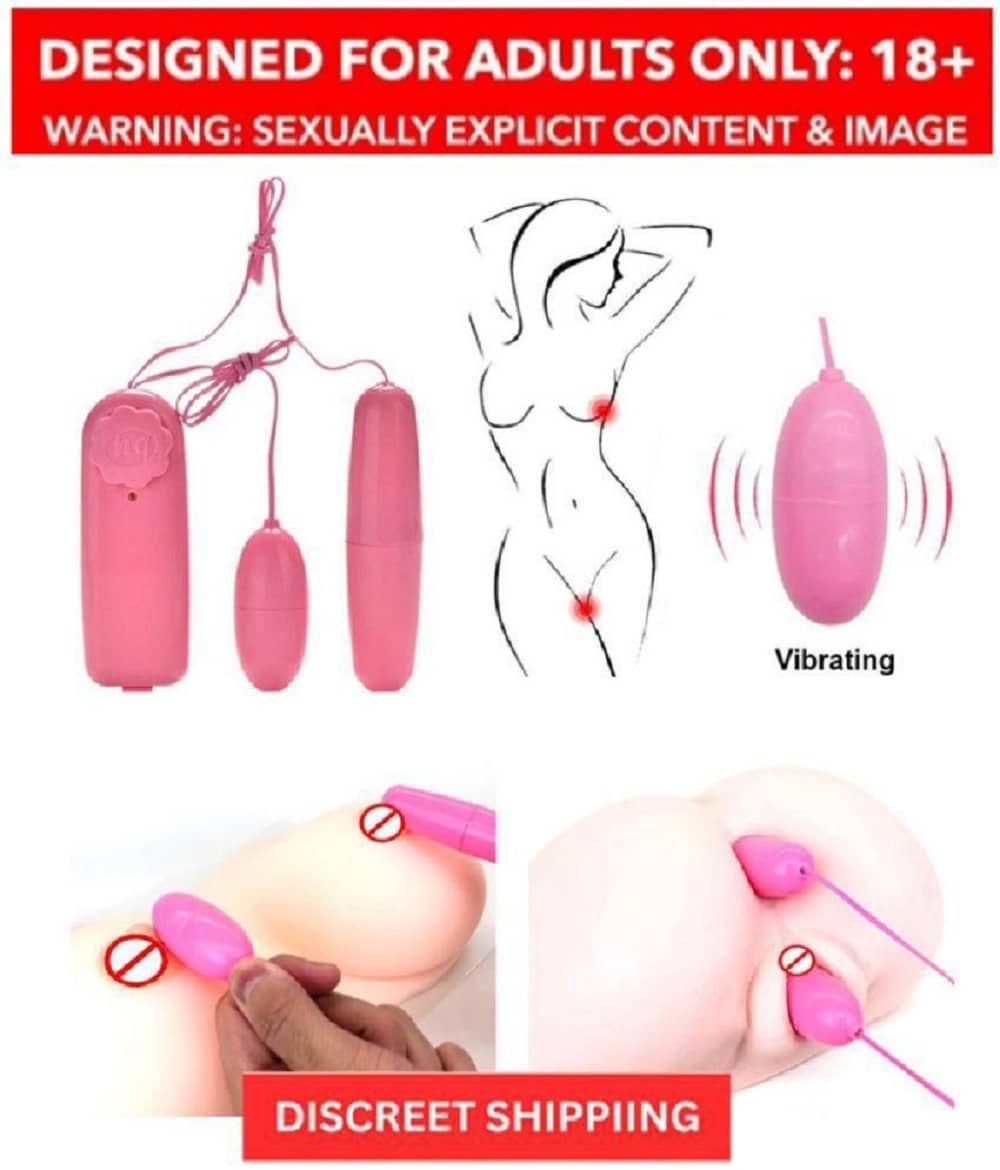 SR ENTERPRISE Dual Egg Vibrator Female Masturbator Vibrating Egg Remote Control G-Sp*ot Massage