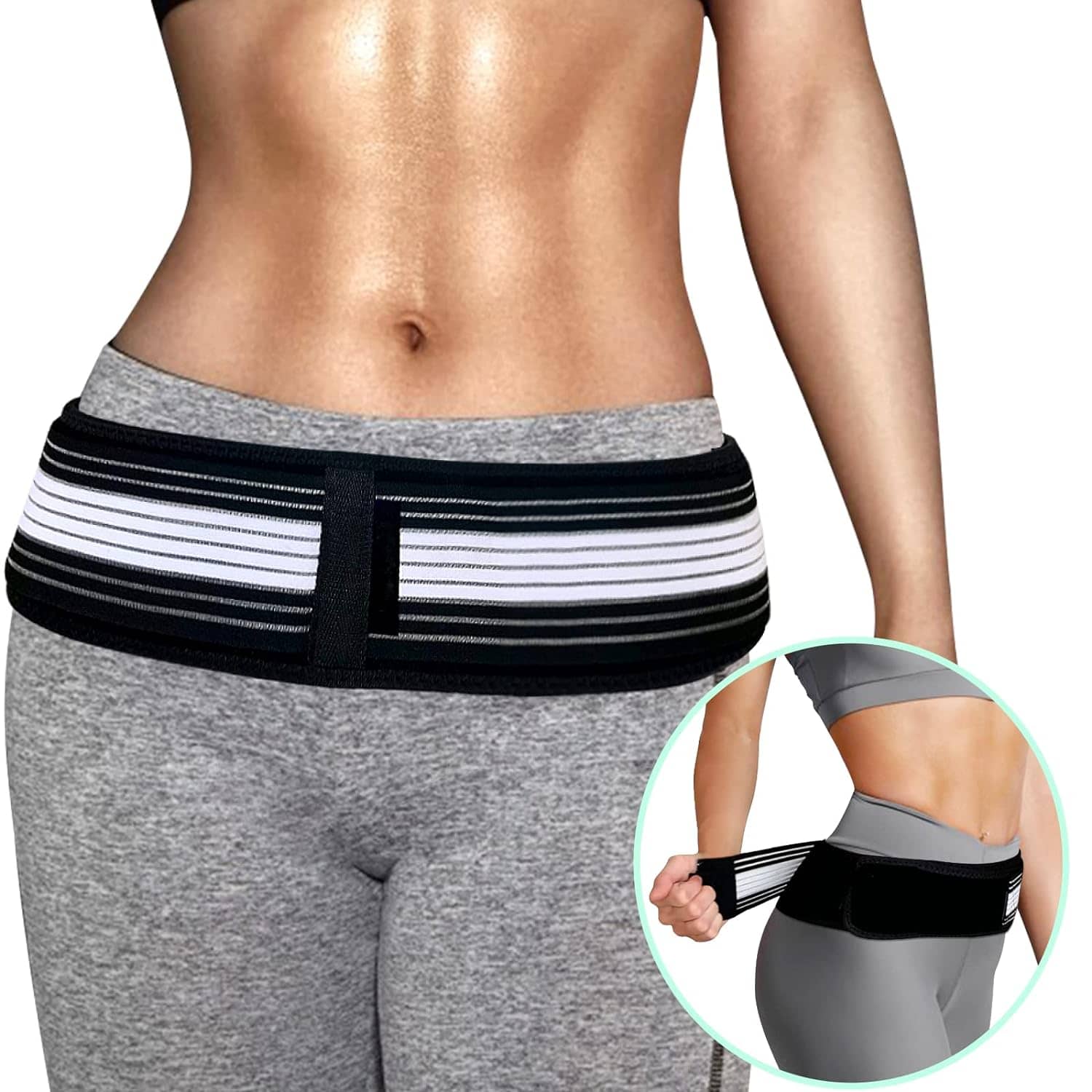 Sciatica Pain Relief Belt - Flexi Back Belt- Lower Back Support Brace for Men and Women - Pelvic Support Belt - Trochanter Belt - Sciatica Pelvis Lumbar Hip Pain Relief Pelvic Belt, Pack of 1 - Sports and Fitness Equipment | Buy online on ZillyBuy