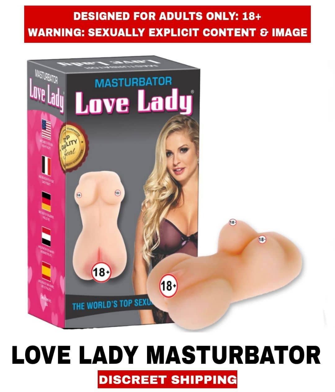 Sexual Wellness  Men's Sex Toys Masturbator Love Lady Pocket Pussy  Mini Doll Masturbator for Men