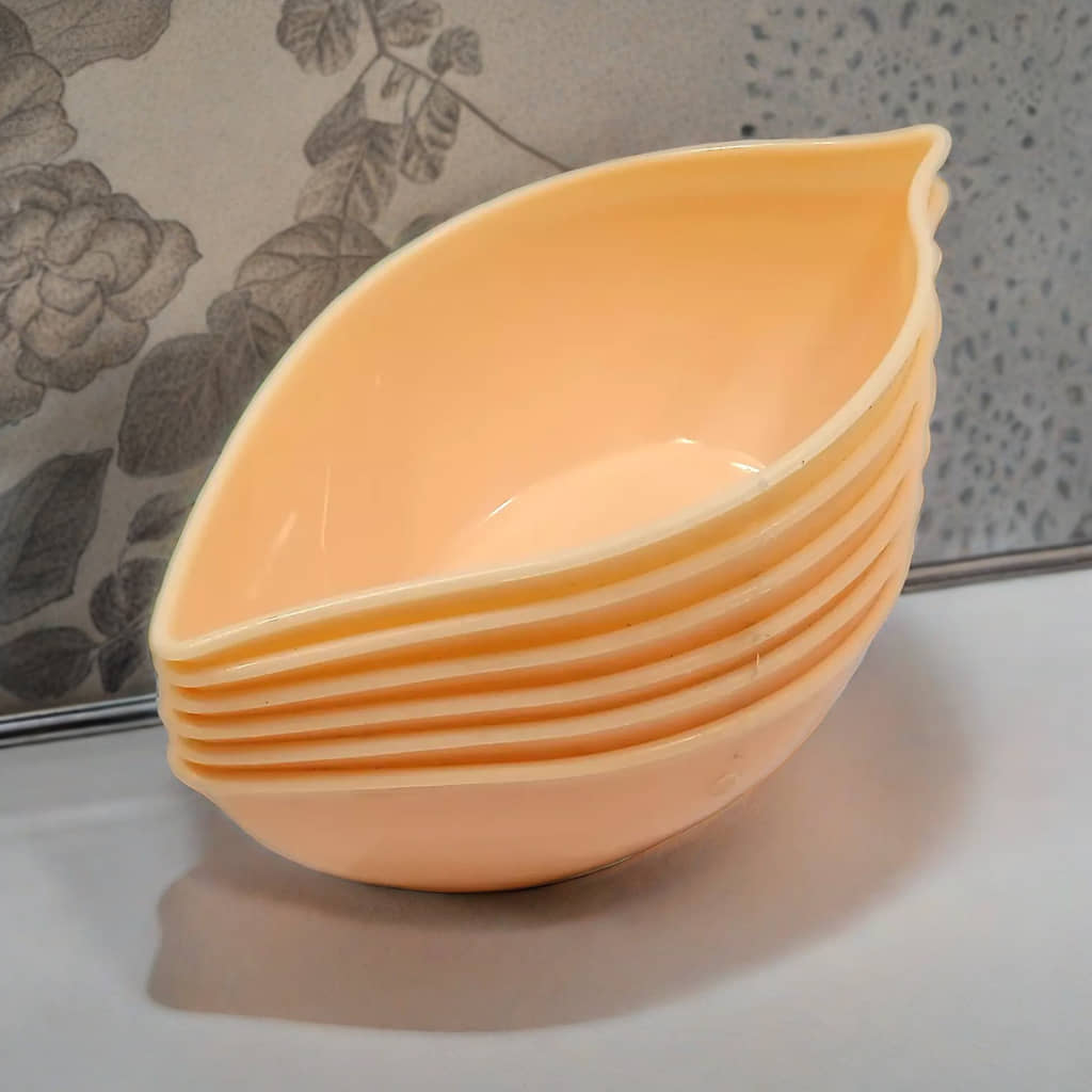 kitchrox Plastic Snacks Bowl 120 mL ( Set of 6 )