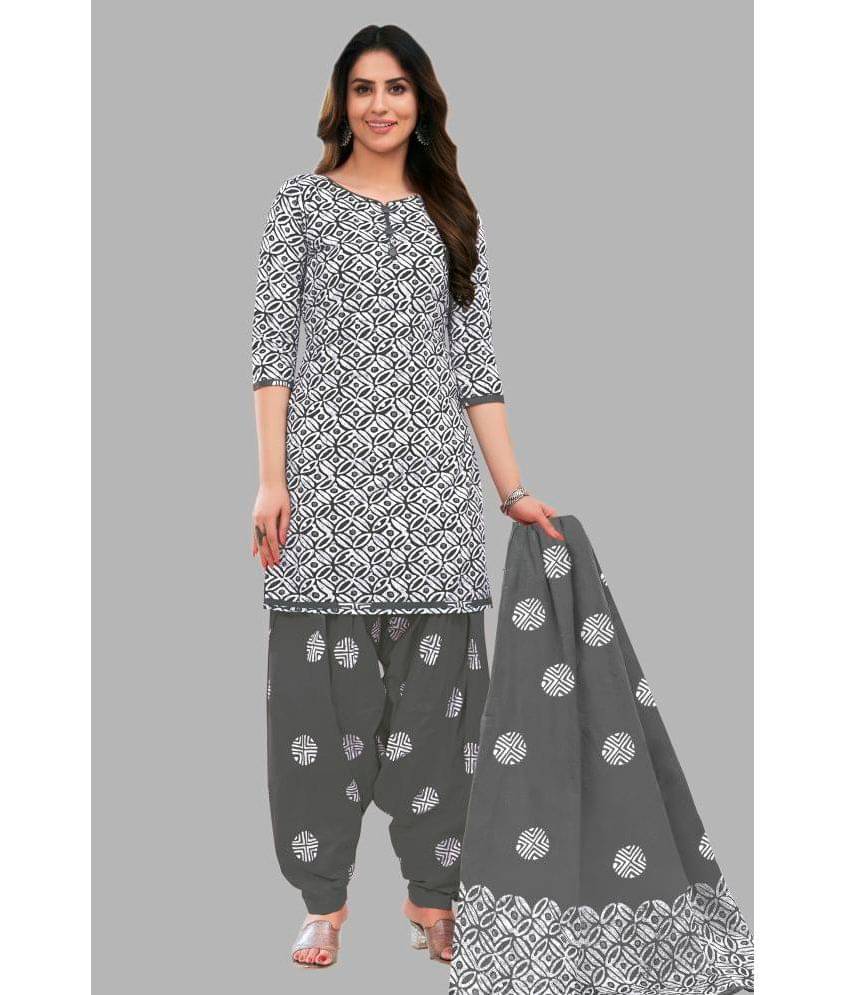 shree jeenmata collection Women Cotton Printed Straight Kurti With Patiala Salwar ( White ) shree jeenmata collection Women Cotton Printed Straight Kurti With Patiala Salwar ( White )