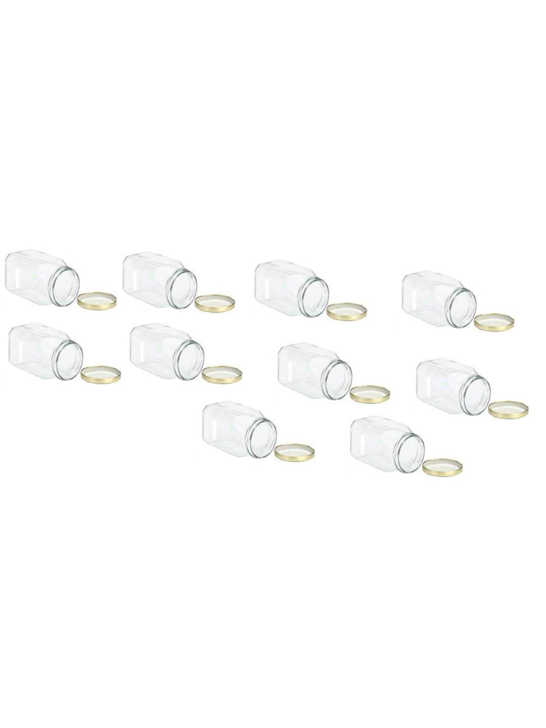     			AFAST Glass Container Glass Transparent Utility Container ( Set of 10 )