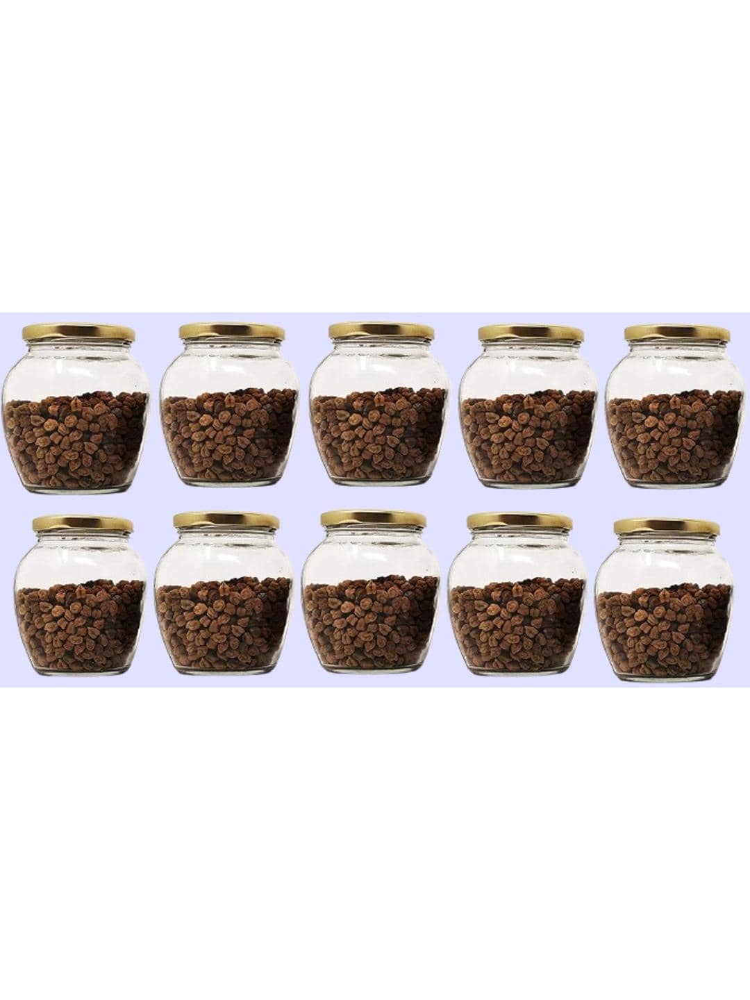 AFAST Glass Container Glass Transparent Utility Container ( Set of 10 )