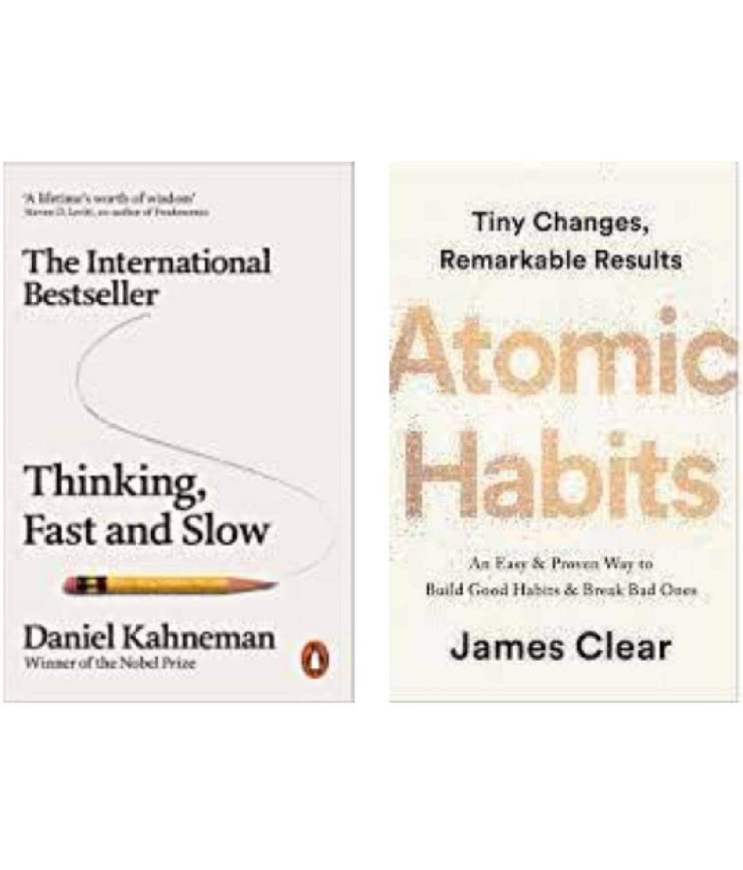     			Atomic Habits + Thinking Fast And Slow ( paperback )