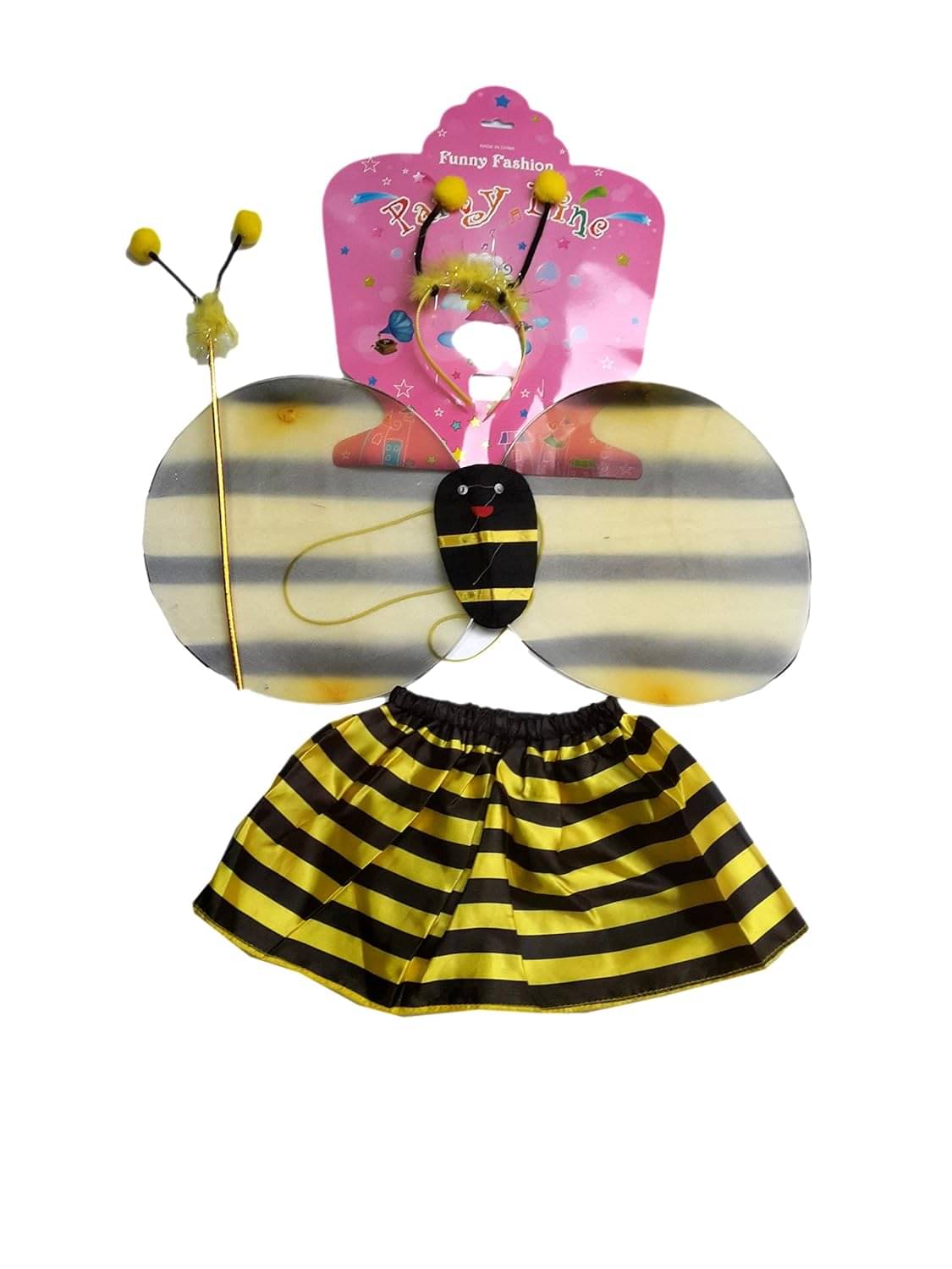 Bumble Bee Costume Accessories with Wing & Wand For Girls     			Bumble Bee Costume Accessories with Wing & Wand For Girls