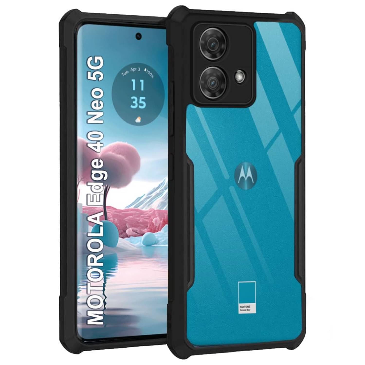 Case Vault Covers Shock Proof Case Compatible For Polycarbonate Motorola Edge 40 Neo 5G ( Pack of 1 ) Case Vault Covers Shock Proof Case Compatible For Polycarbonate Motorola Edge 40 Neo 5G ( Pack of 1 )