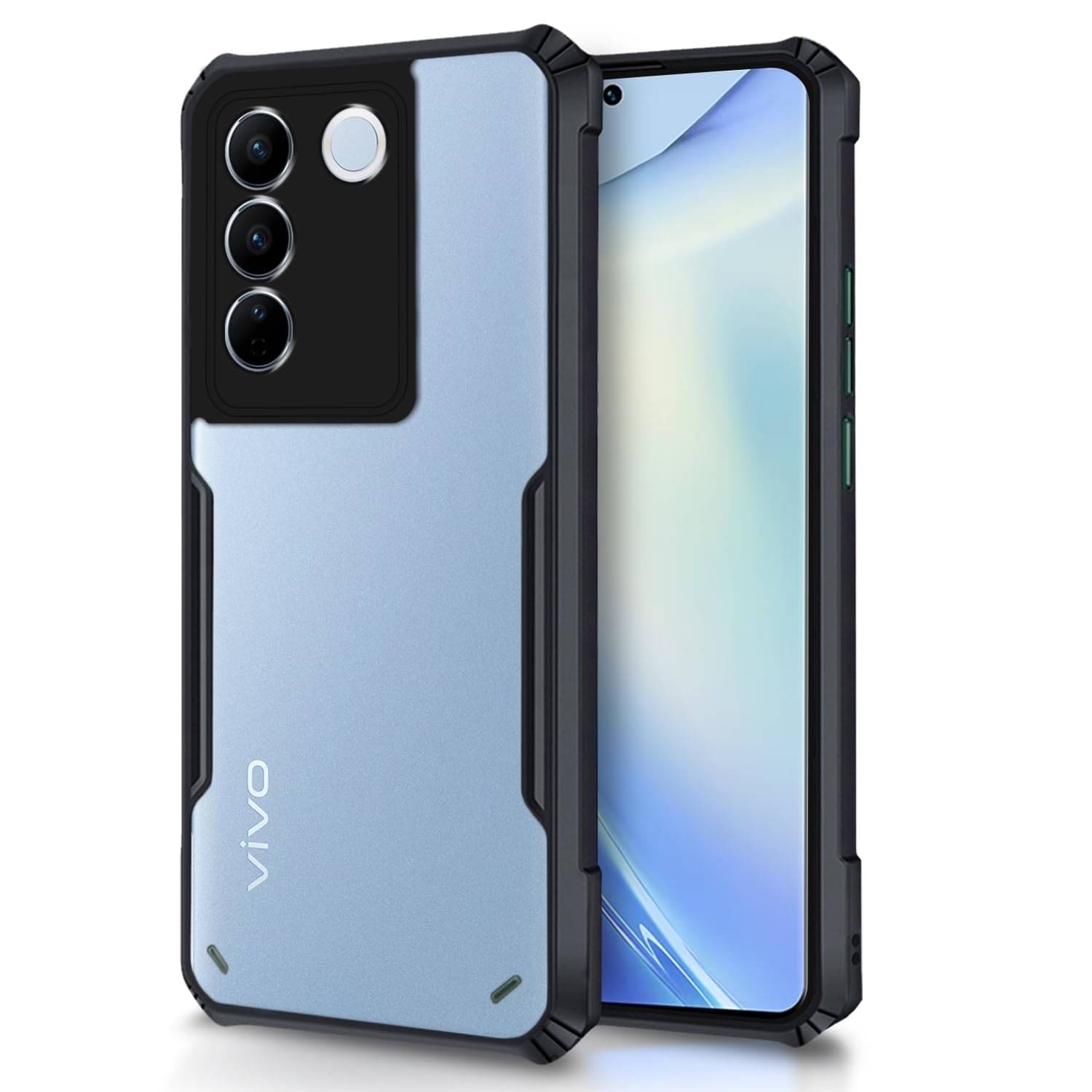 Case Vault Covers Shock Proof Case Compatible For Polycarbonate Vivo V27 ( Pack of 1 ) Case Vault Covers Shock Proof Case Compatible For Polycarbonate Vivo V27 ( Pack of 1 )