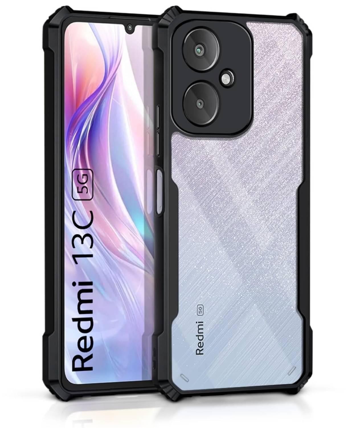     			Case Vault Covers Shock Proof Case Compatible For Polycarbonate Redmi 13C 5G ( Pack of 1 )