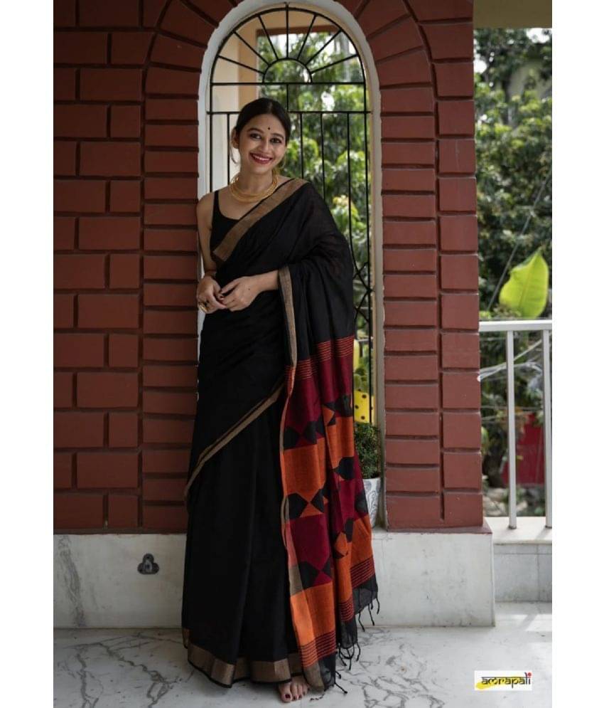 JULEE Banarasi Silk Embellished Saree With Unstitched Blouse Piece ( Black ) JULEE Banarasi Silk Embellished Saree With Unstitched Blouse Piece ( Black )