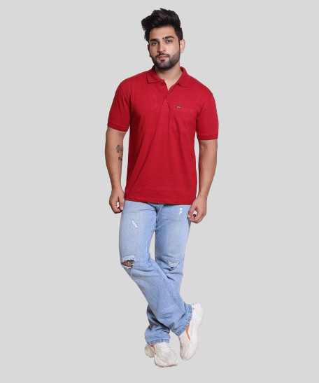Japroz Pack of 1 Cotton Regular Fit Solid Half Sleeves Men's Polo T Shirt ( Maroon ) Japroz Pack of 1 Cotton Regular Fit Solid Half Sleeves Men's Polo T Shirt ( Maroon )