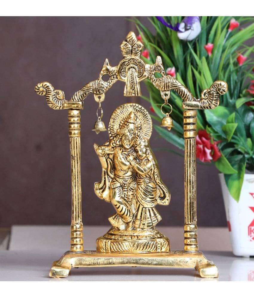 KridayKraft Aluminium Radha Krishna Idol ( 20 cm ) KridayKraft Aluminium Radha Krishna Idol ( 20 cm )