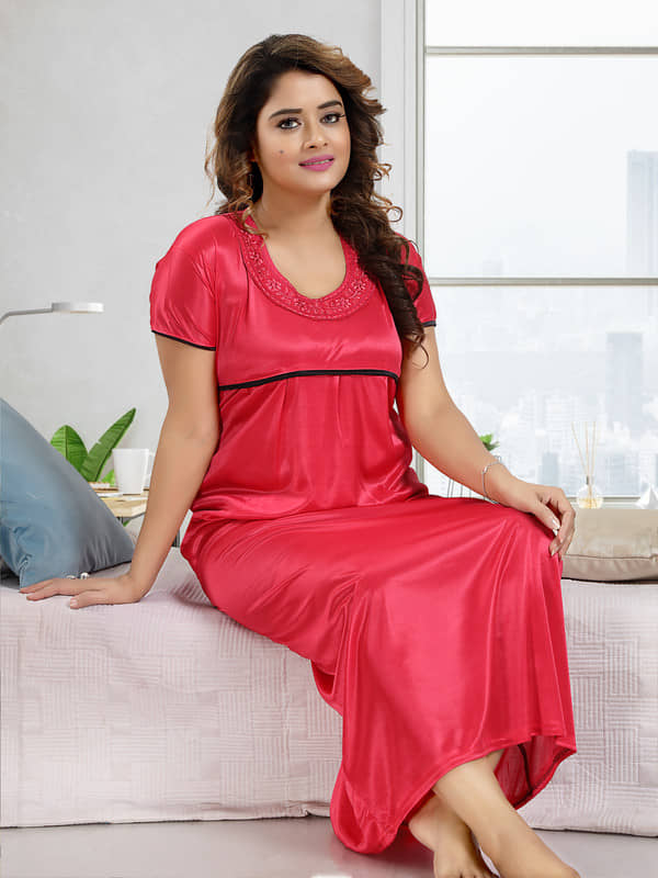 Ladyvenom Pink Satin Nighty