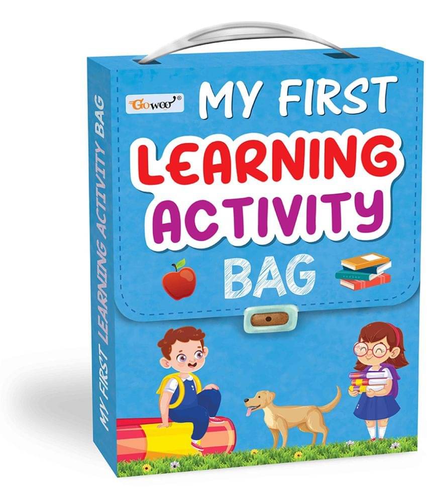     			My First Learning Activity Bag : Educational activity books, Activity Bag for early learners, Kid's activity bag set-Ages 3-12, Mazes, Small Letters, Capital Letter and more | Pack of 8 Activity Books