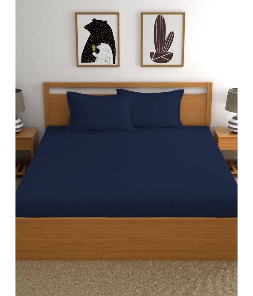 Neekshaa Satin 1 Double Bedsheet with 2 Pillow Covers ( Blue ) Neekshaa Satin 1 Double Bedsheet with 2 Pillow Covers ( Blue )