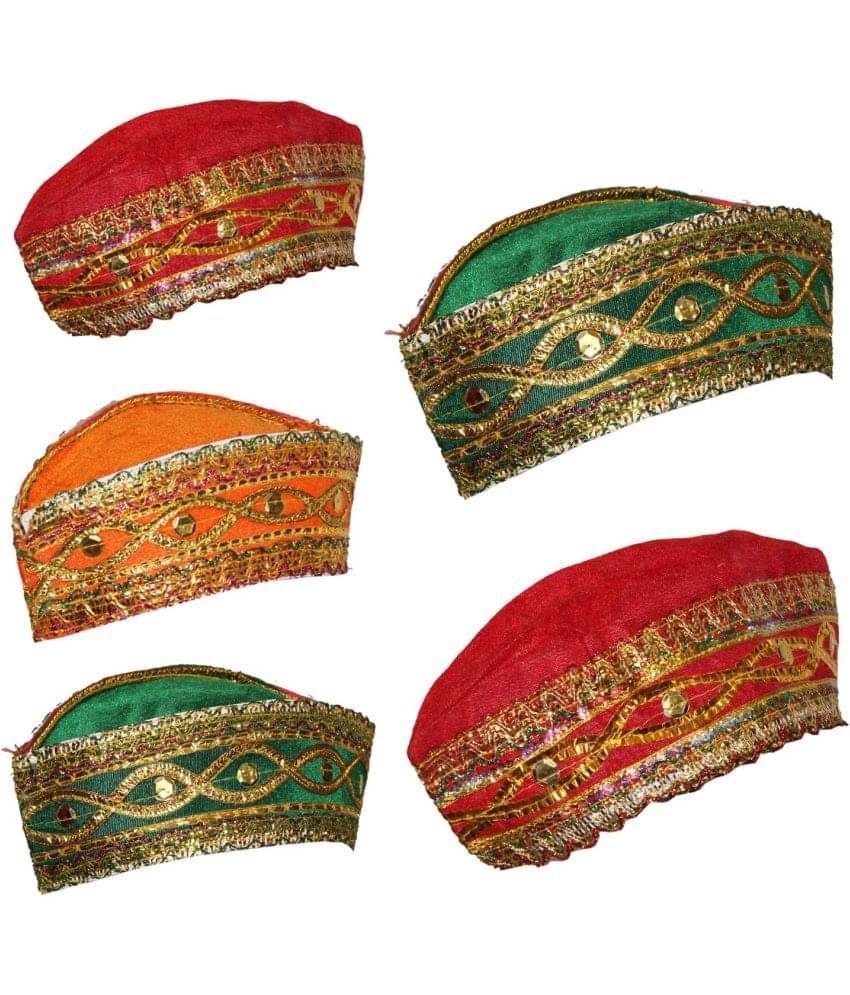 Qawali Cap For Dance Costume, Qawwali Dress Accessory (Only Cap) - 10pcs Qawali Cap For Dance Costume, Qawwali Dress Accessory (Only Cap) - 10pcs