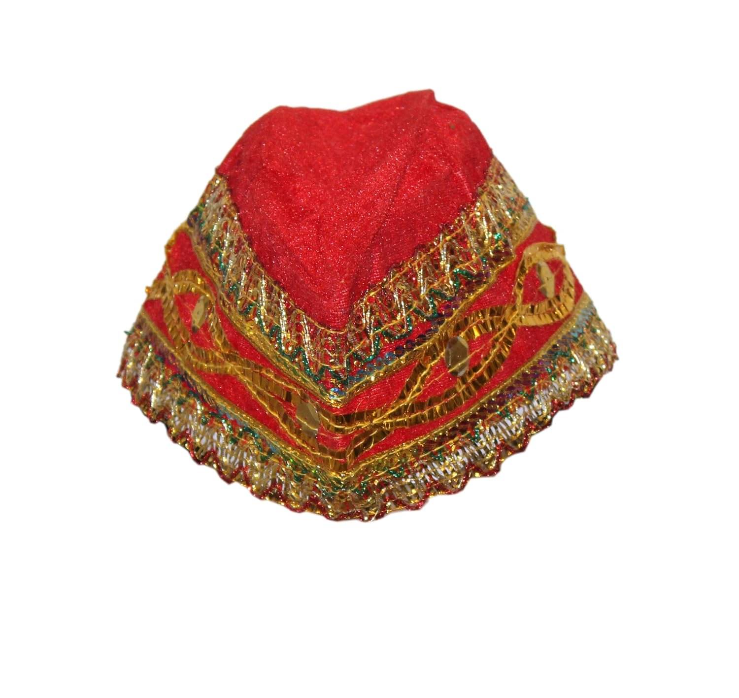     			Qawali Cap For Dance Costume, Qawwali Dress Accessory (Only Cap) - 5pcs