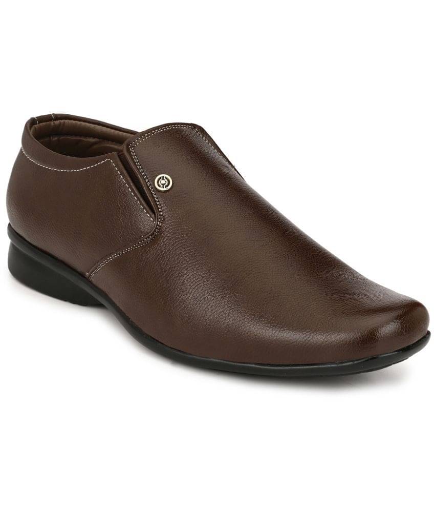 RL Rocklin Men Brown Men's Slip On Formal Shoes RL Rocklin Men Brown Men's Slip On Formal Shoes