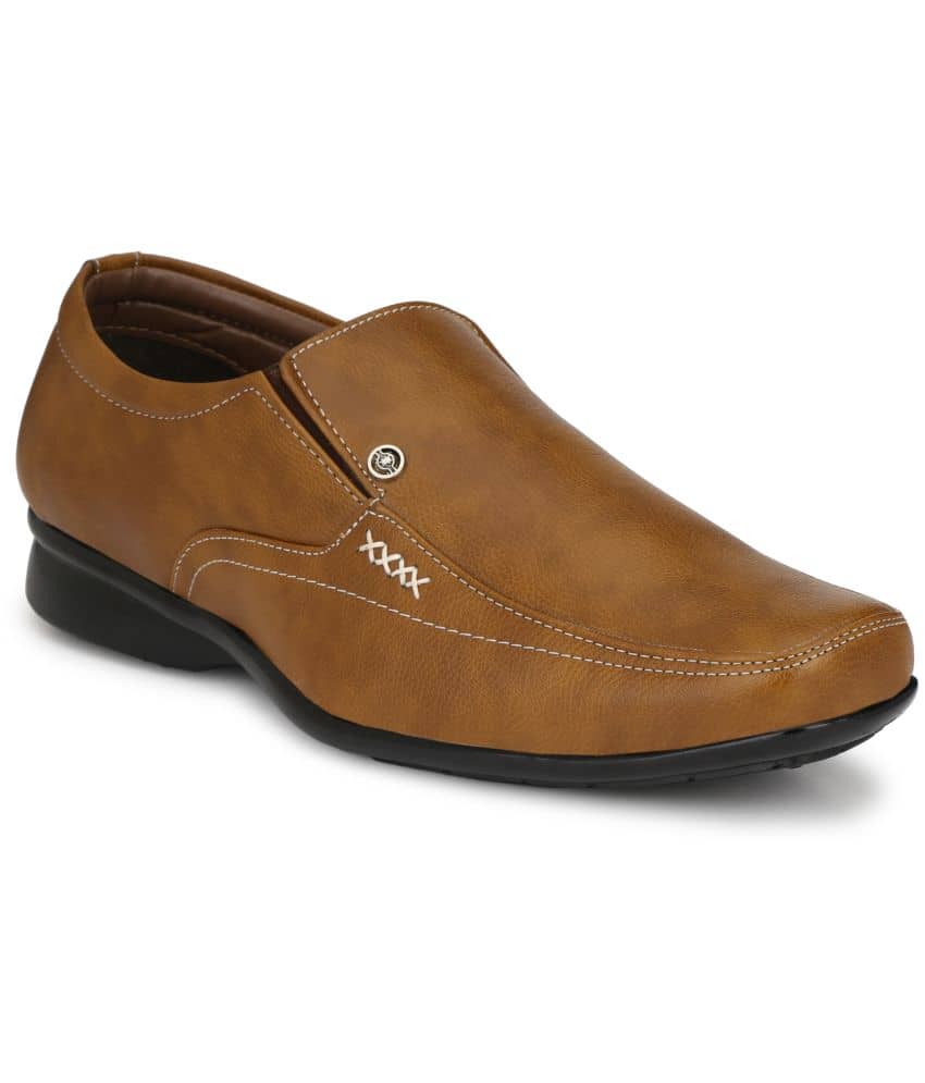 RL Rocklin Men Tan Men's Slip On Formal Shoes - Formal Shoes | Buy online on ZillyBuy