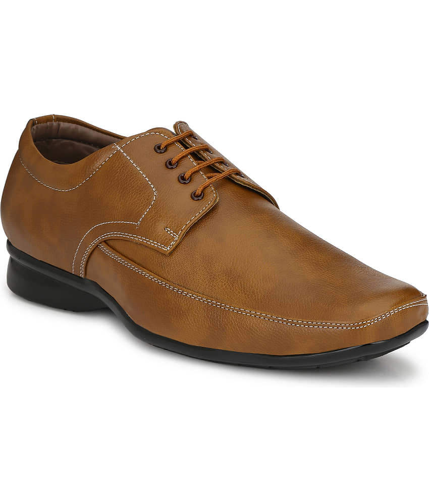 RL Rocklin Men Tan Men's Derby Formal Shoes - Formal Shoes | Buy online on ZillyBuy