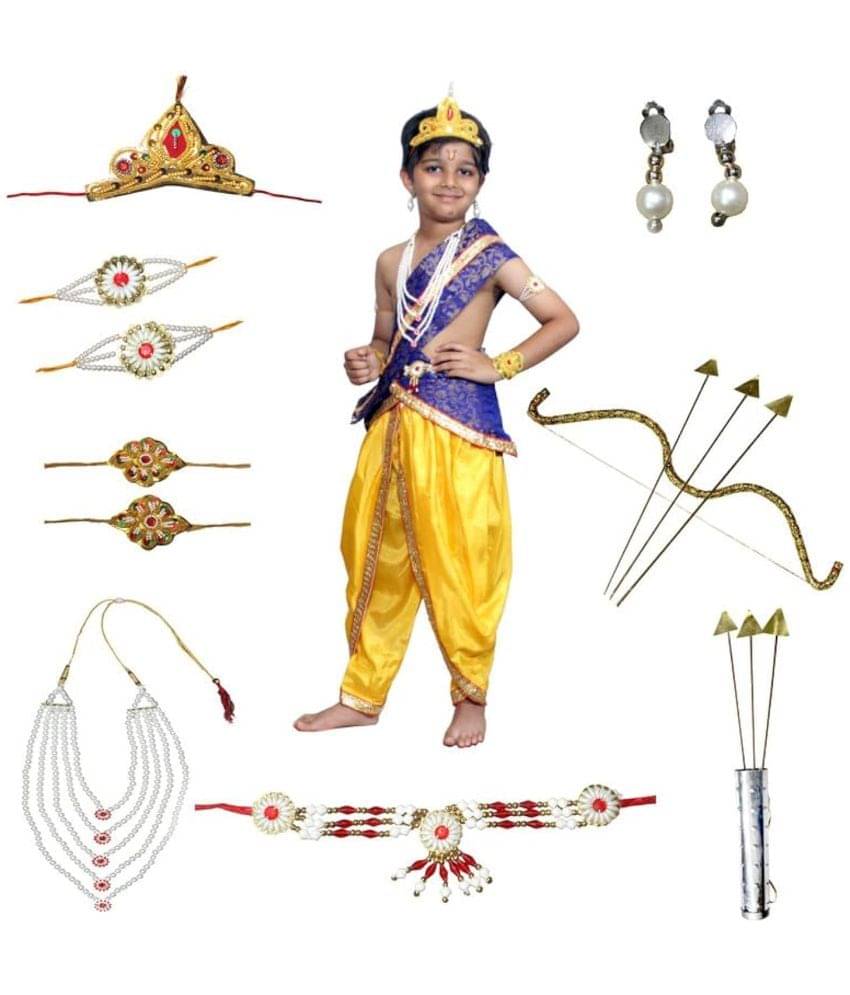     			Ram Costume for Boys With Jewlry, Ramayan Play/Dushera Dress, 3-4 Years