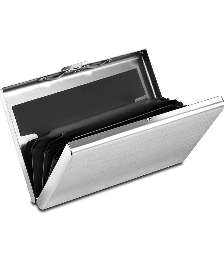 STC IMPORTED CREATION Silver Metallic Men's RFID Wallet ( Pack of 1 ) - Handbags | Buy online on ZillyBuy