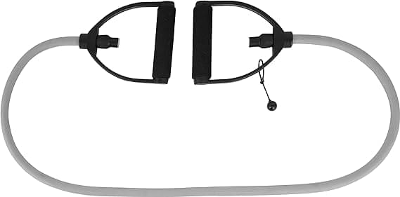     			Single Toning Tube Resistance Band Exercise Cord with Comfort Handles, Pack of 1