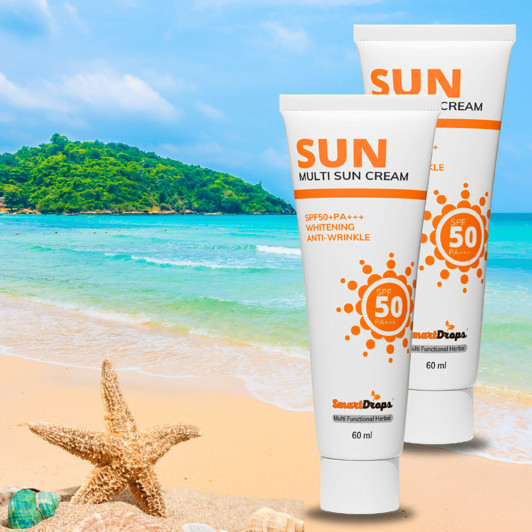Smartdrops SPF 50 Sunscreen Cream For All Skin Type ( Pack of 2 )