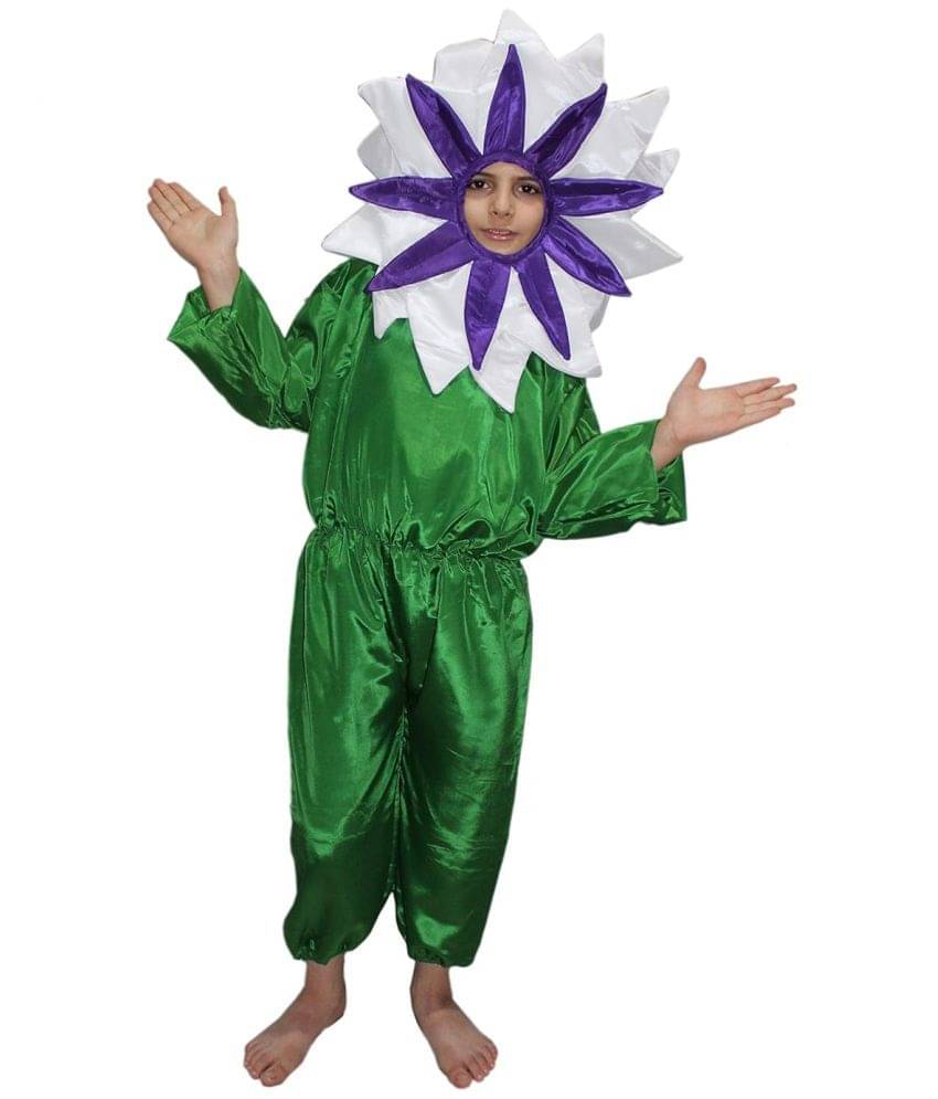     			White Flower Dress For Boys & Girls, Annual Function Costume Wear, 7-8 Yrs