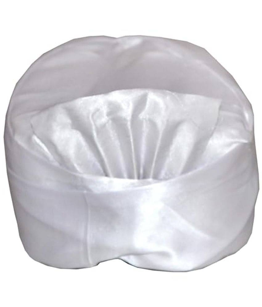 White Pagri For Boys & Girls, Indian Ethnic Safa /Turban - Pack of 1 White Pagri For Boys & Girls, Indian Ethnic Safa /Turban - Pack of 1