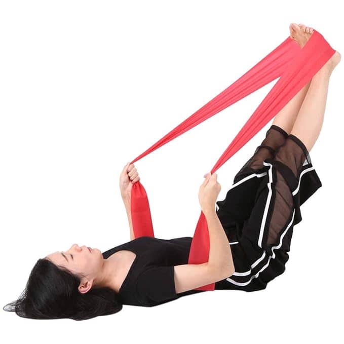 Yoga Band, Resistance Exercise Band for Training Latex-Free Anti-Allergic & Tear-Resistant TheraBand for Exercise, Stretching, Workout & Physiotherapy (Red) Pack of 1 - Sports and Fitness Equipment | Buy online on ZillyBuy