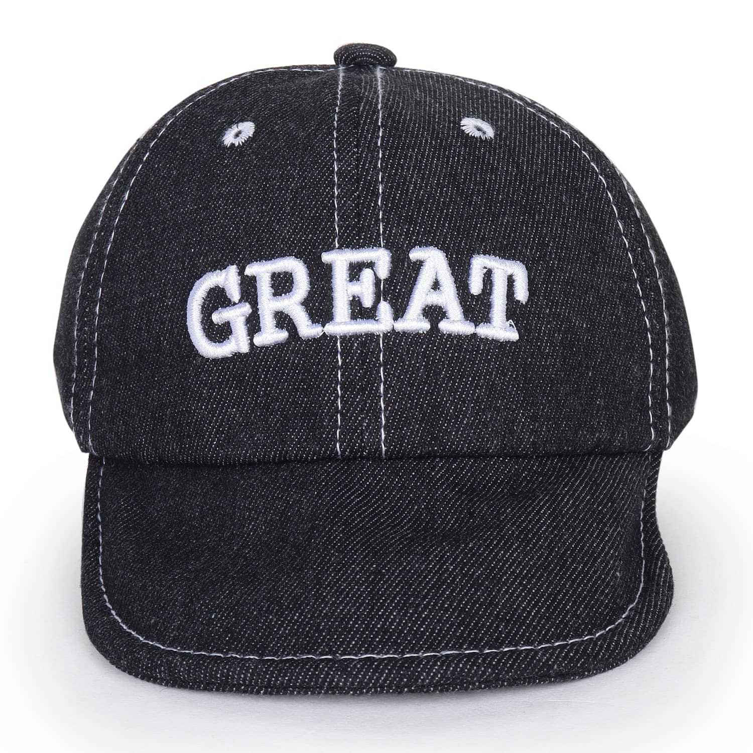 Zacharias Unisex Baby Kids Cotton Denim Cap kc-41 (Blue_3-24 Months) (Pack of 1)