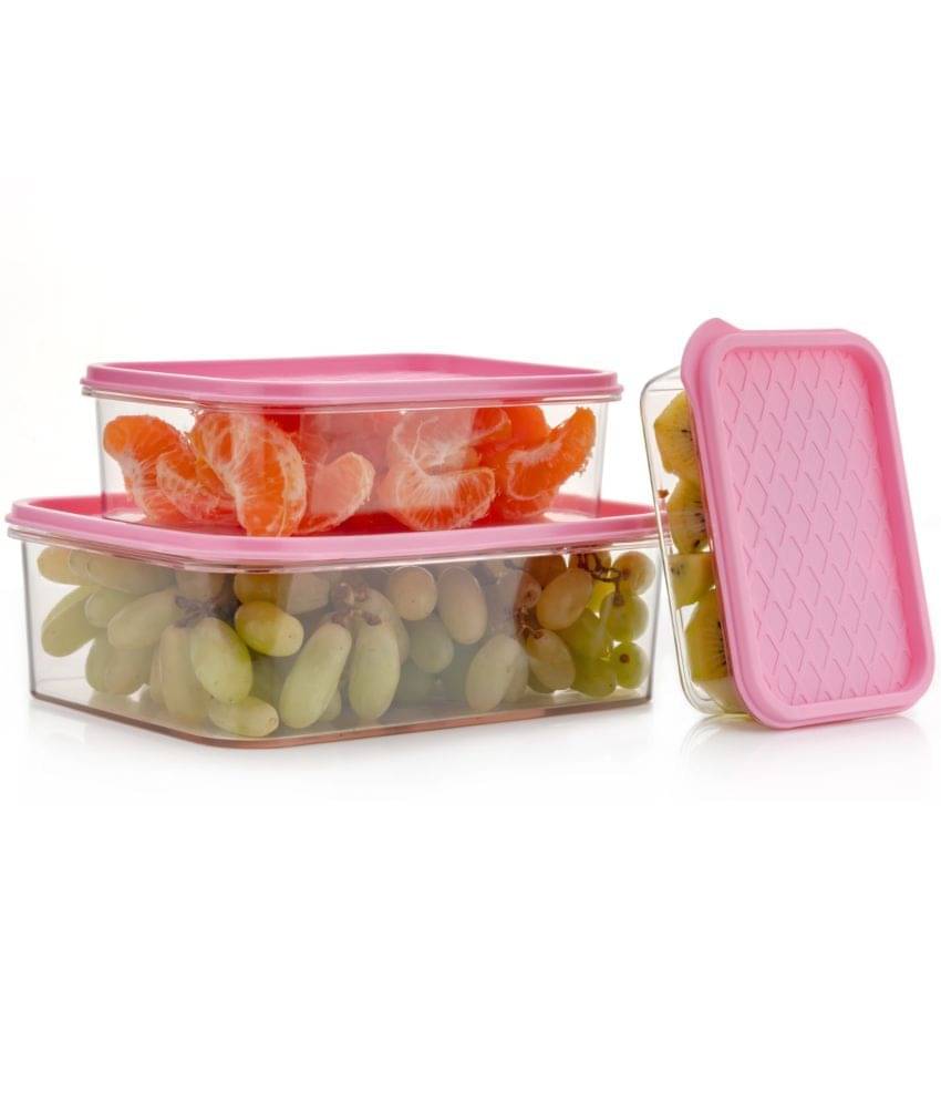 iview kitchenware Fruit/Dry Fruit/Veg. Plastic Pink Food Container ( Set of 1 ) iview kitchenware Fruit/Dry Fruit/Veg. Plastic Pink Food Container ( Set of 1 )