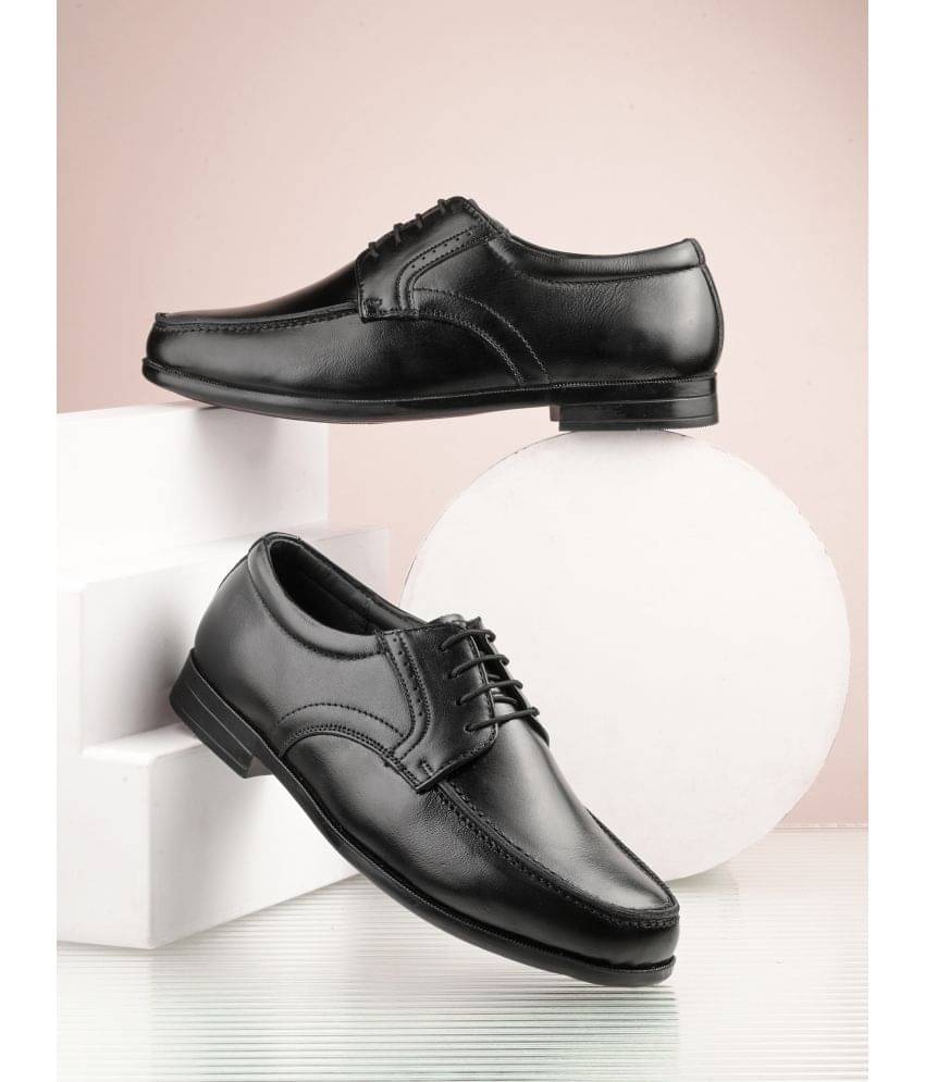     			viv Black Men's Derby Formal Shoes