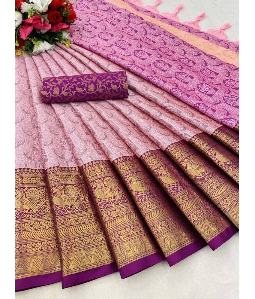     			A TO Z CART Art Silk Embellished Saree With Unstitched Blouse Piece ( Wine )