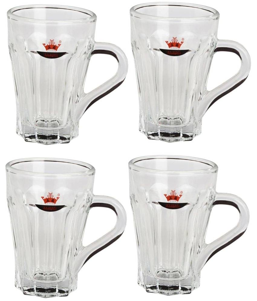     			AFAST Glass Coffee & Tea Cup Solid Glass Tea Cup 100 ml ( Pack of 4 )