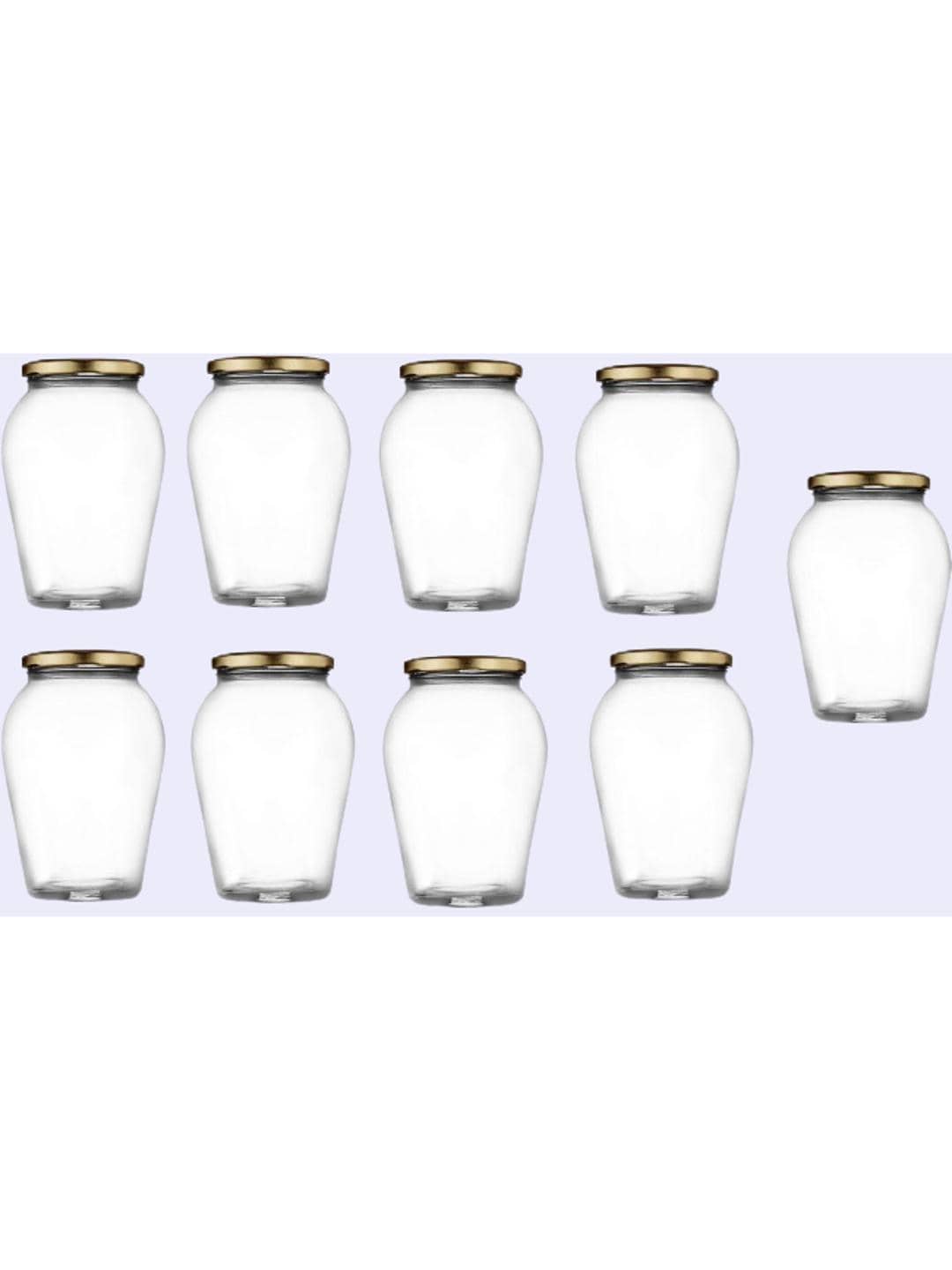 AFAST Glass Container Glass Transparent Utility Container ( Set of 9 )