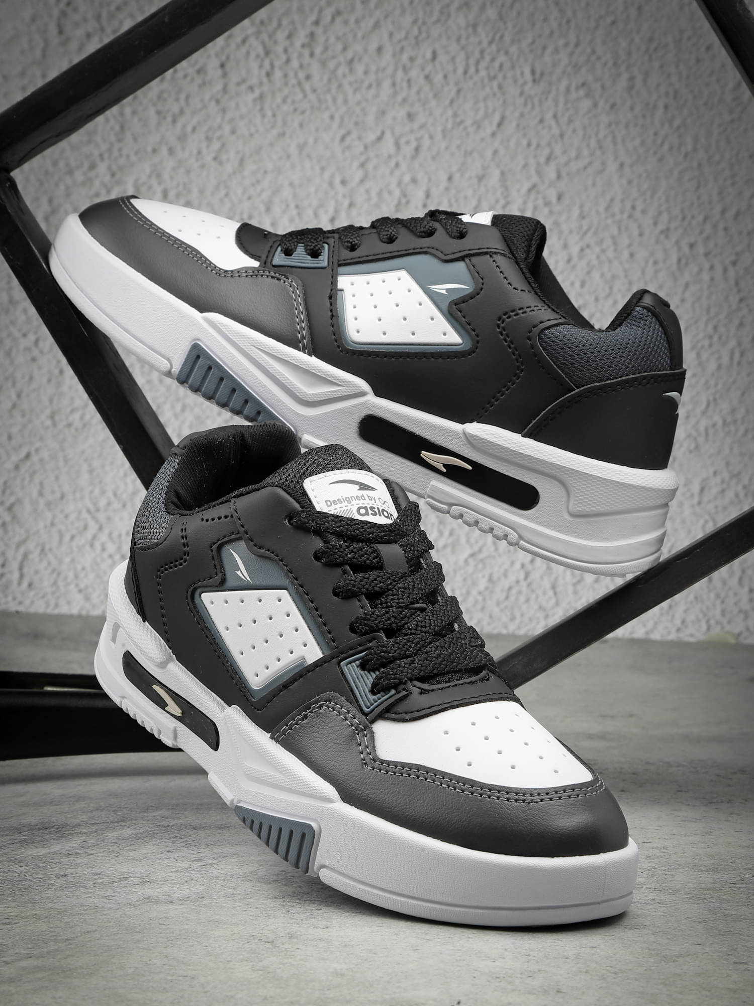     			ASIAN MEXICO-02 Black Men's Sneakers