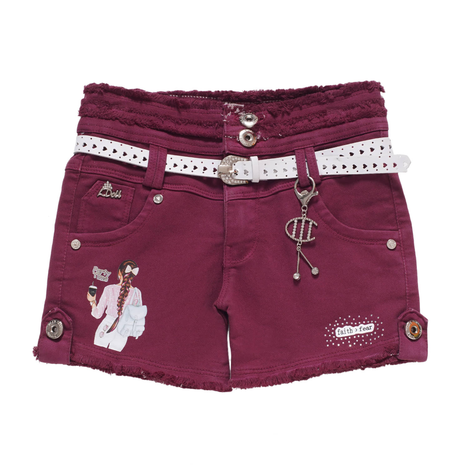 Arshia Fashions Pack of 1 Girls Denim Hot Pants ( Orange ) - Shorts | Buy online on ZillyBuy