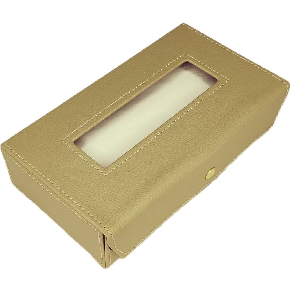 Auto Hub Car Tissue Dispenser Leatherite Beige Auto Hub Car Tissue Dispenser Leatherite Beige