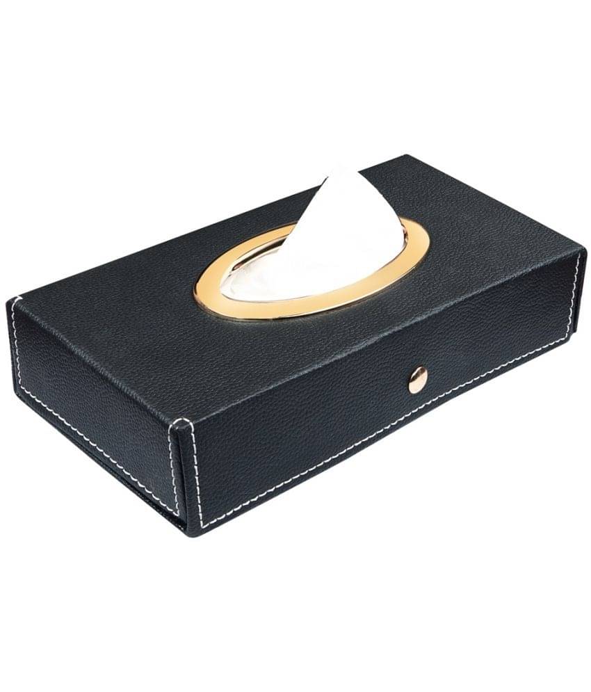     			Auto Hub Car Tissue Dispenser Leatherite Black