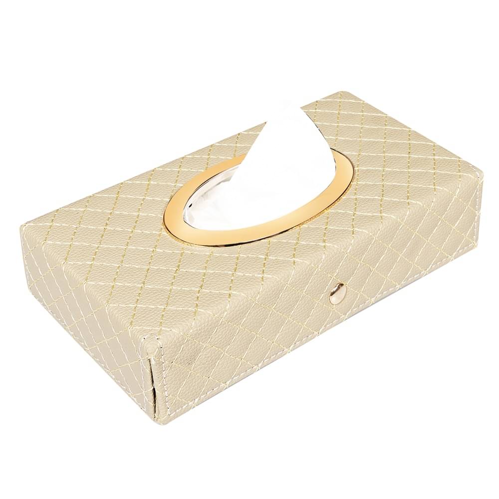 Auto Hub Car Tissue Dispenser Leatherite Beige Auto Hub Car Tissue Dispenser Leatherite Beige