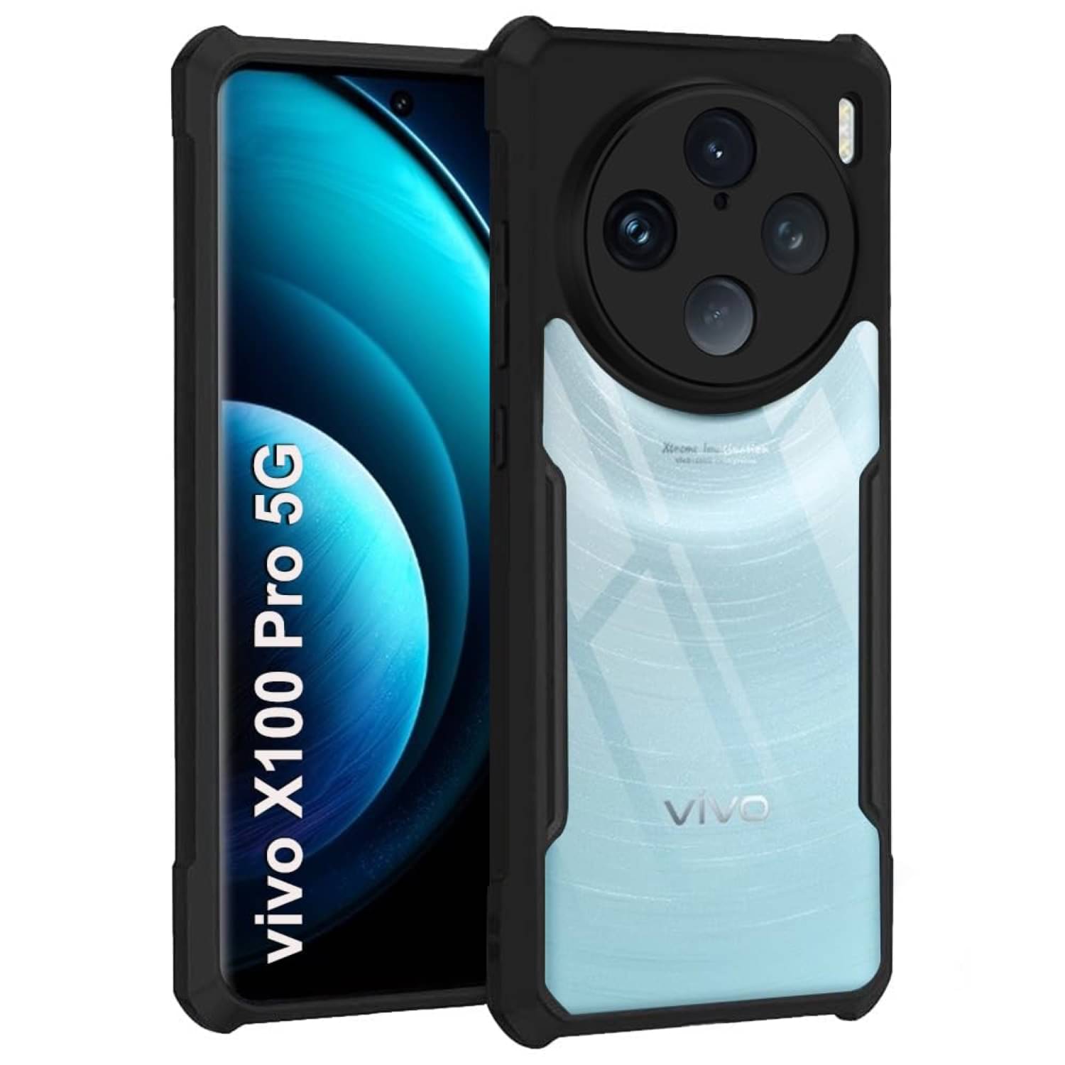 Case Vault Covers Shock Proof Case Compatible For Polycarbonate Vivo X100 Pro ( Pack of 1 ) Case Vault Covers Shock Proof Case Compatible For Polycarbonate Vivo X100 Pro ( Pack of 1 )