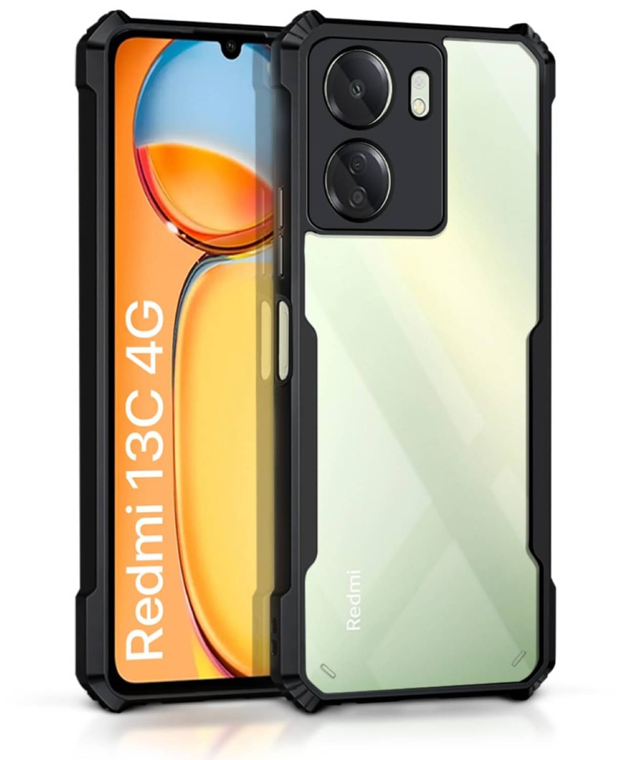 Case Vault Covers Shock Proof Case Compatible For Polycarbonate Redmi 13C 4G ( Pack of 1 ) Case Vault Covers Shock Proof Case Compatible For Polycarbonate Redmi 13C 4G ( Pack of 1 )