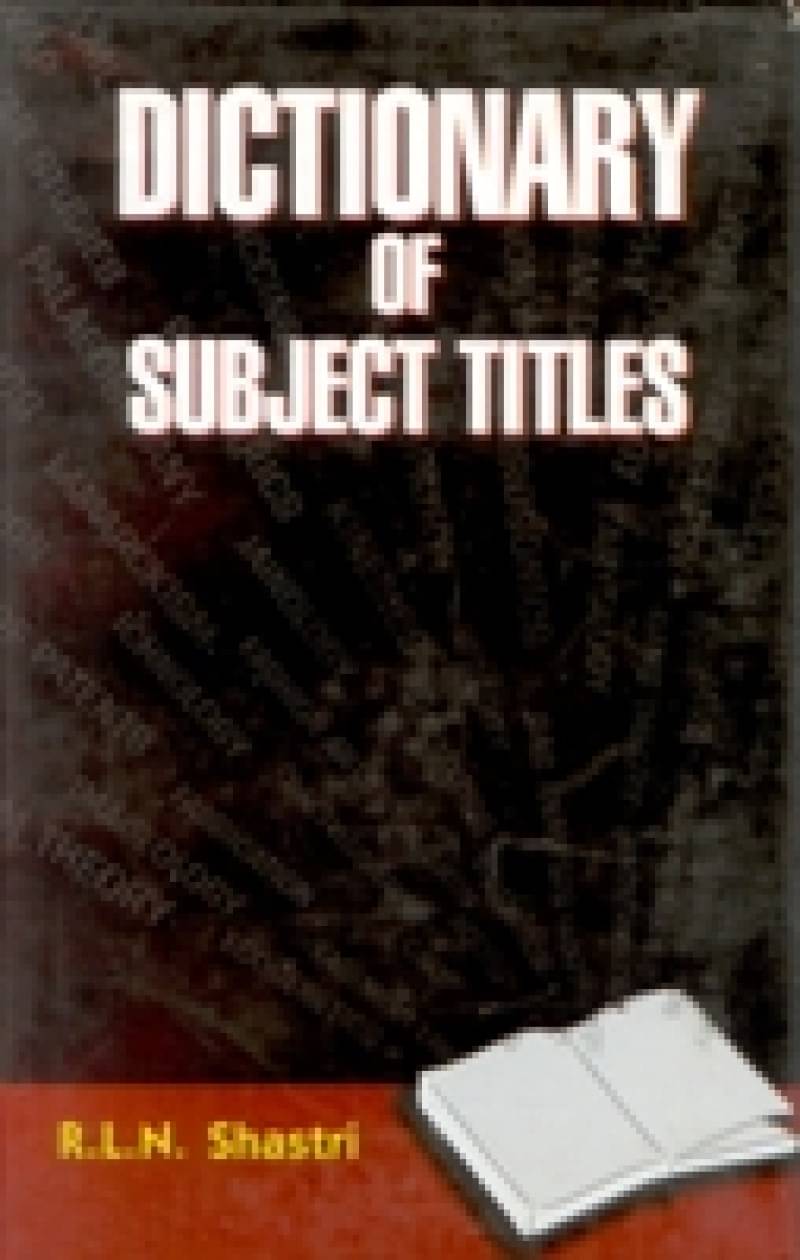     			Dictionary of Subject Titles