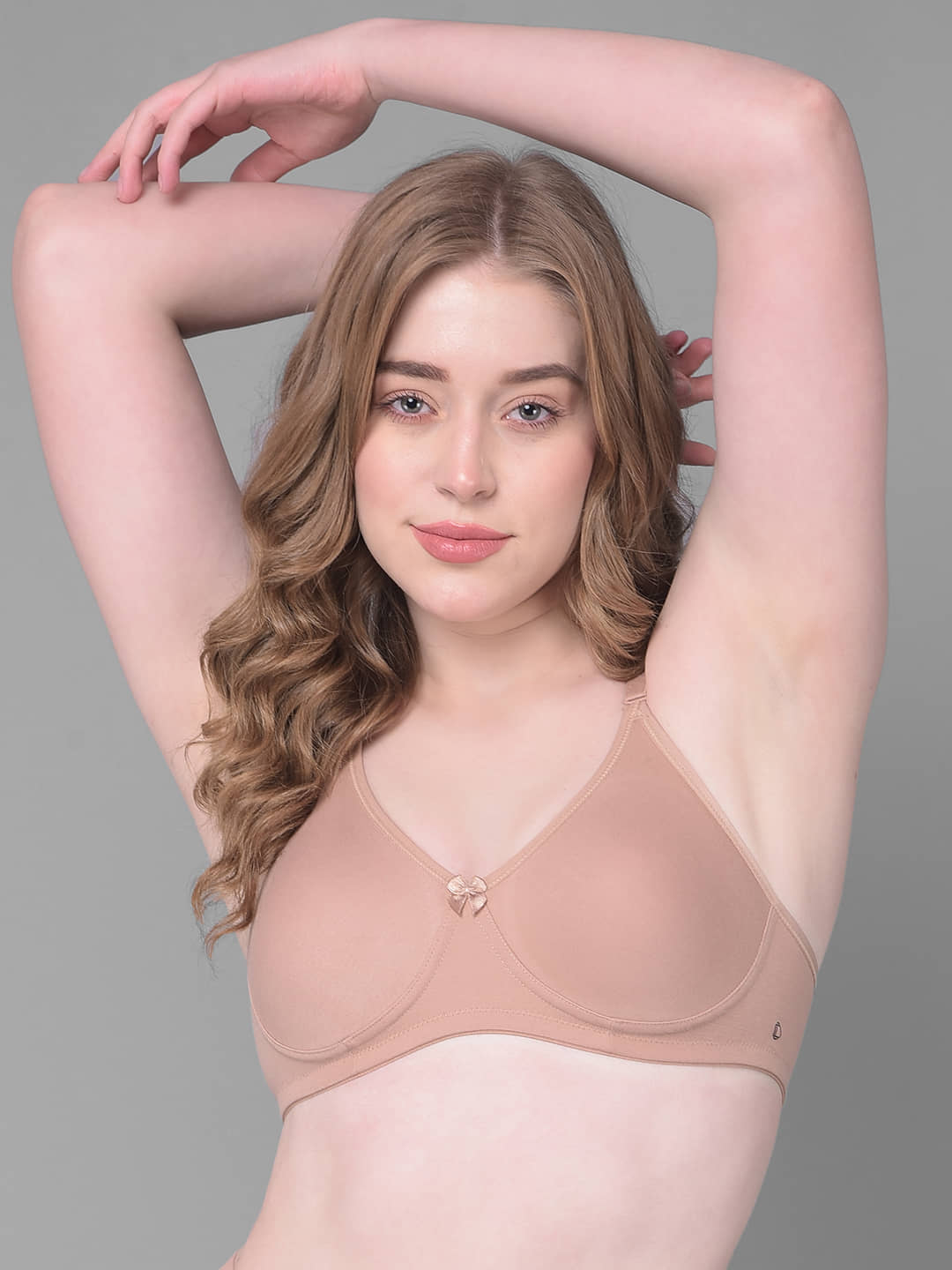 Dollar Missy Beige Cotton Non Padded Women's Everyday Bra ( Pack of 1 )